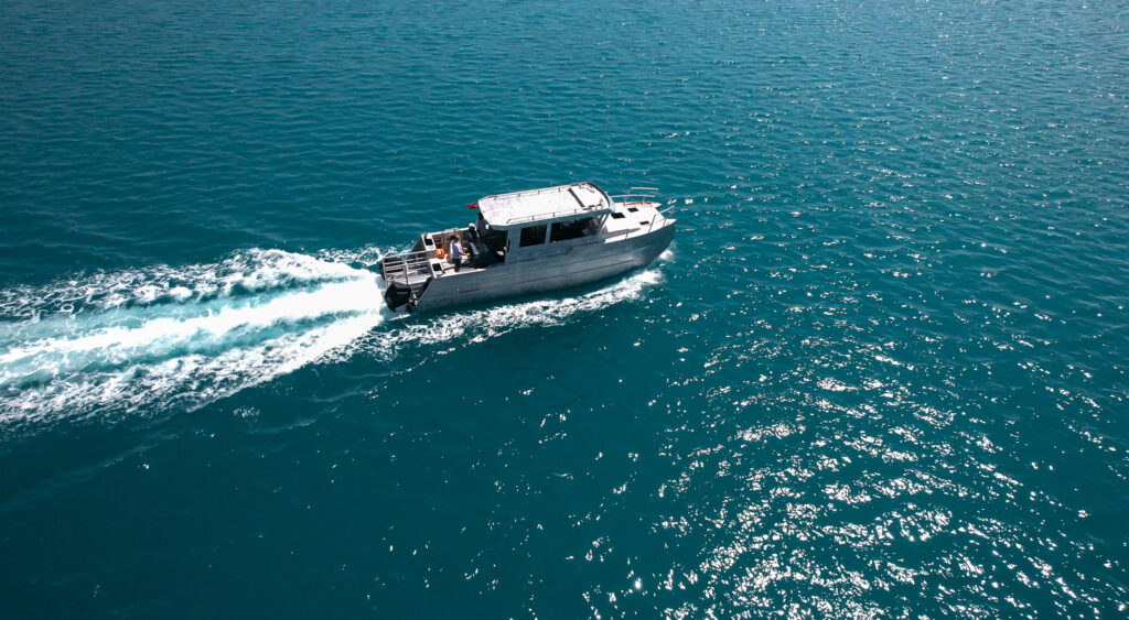 BM34 Full Cabin Sport Fisher goes to sea trial